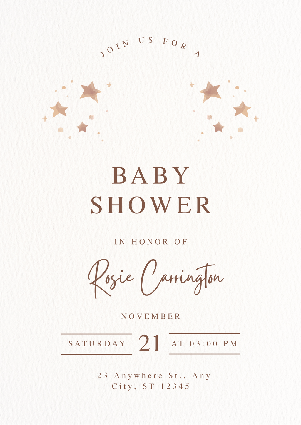 Personalised Baby Shower Invitation