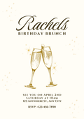 Personalised Birthday Brunch Invitation