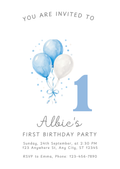 1st Birthday Party  Invitation