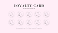 Personalised Pink Loyalty Card