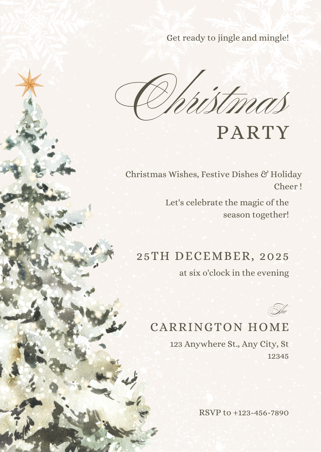 Personalised Christmas Invitation