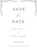 Personalised Minimalistic Wedding Invitation