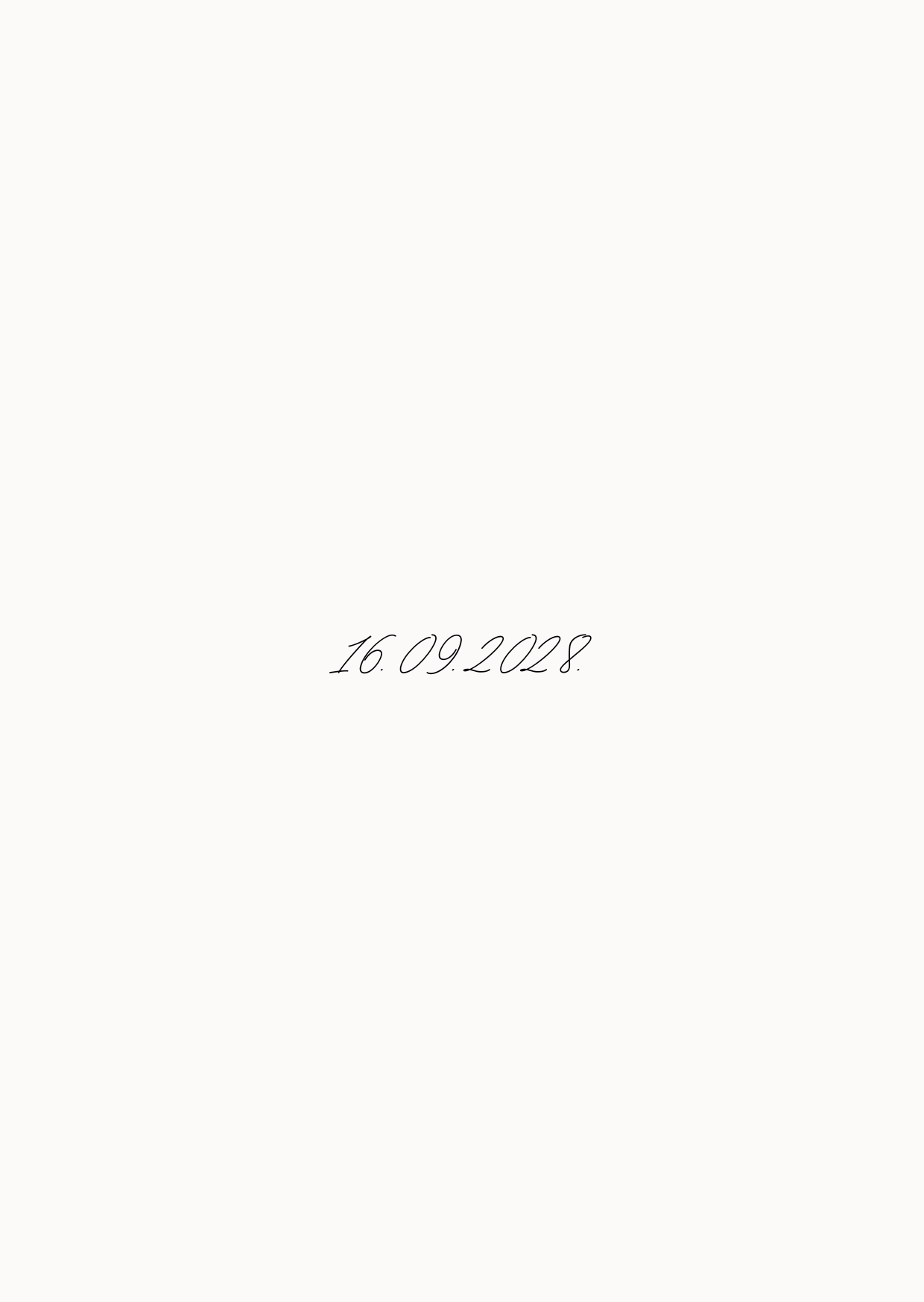 Floral Personalised Wedding Invitation
