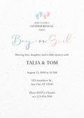 Personalised Gender Reveal Invitation