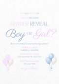 Personalised Gender Reveal Invitation