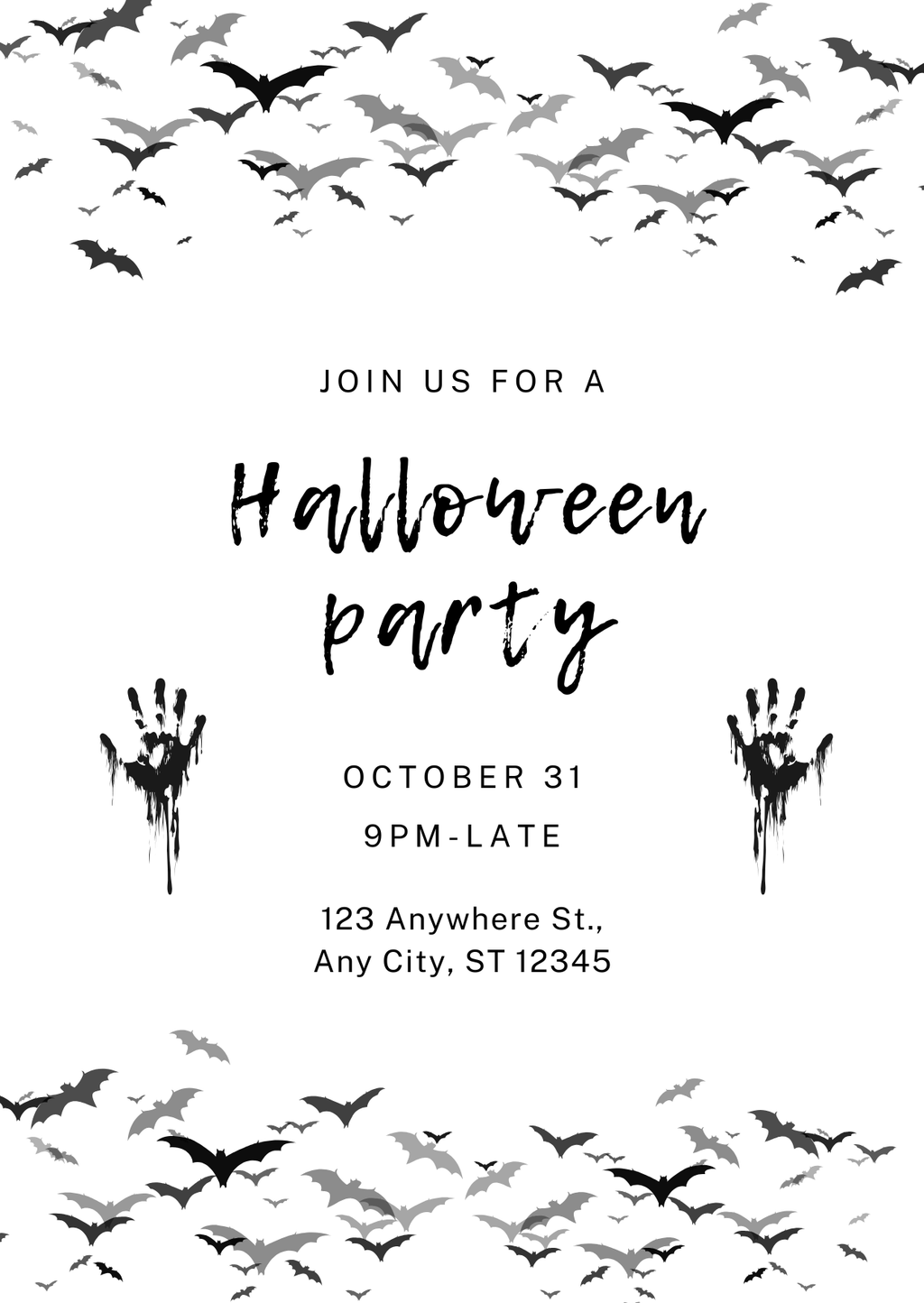 Personalised Halloween Invitation
