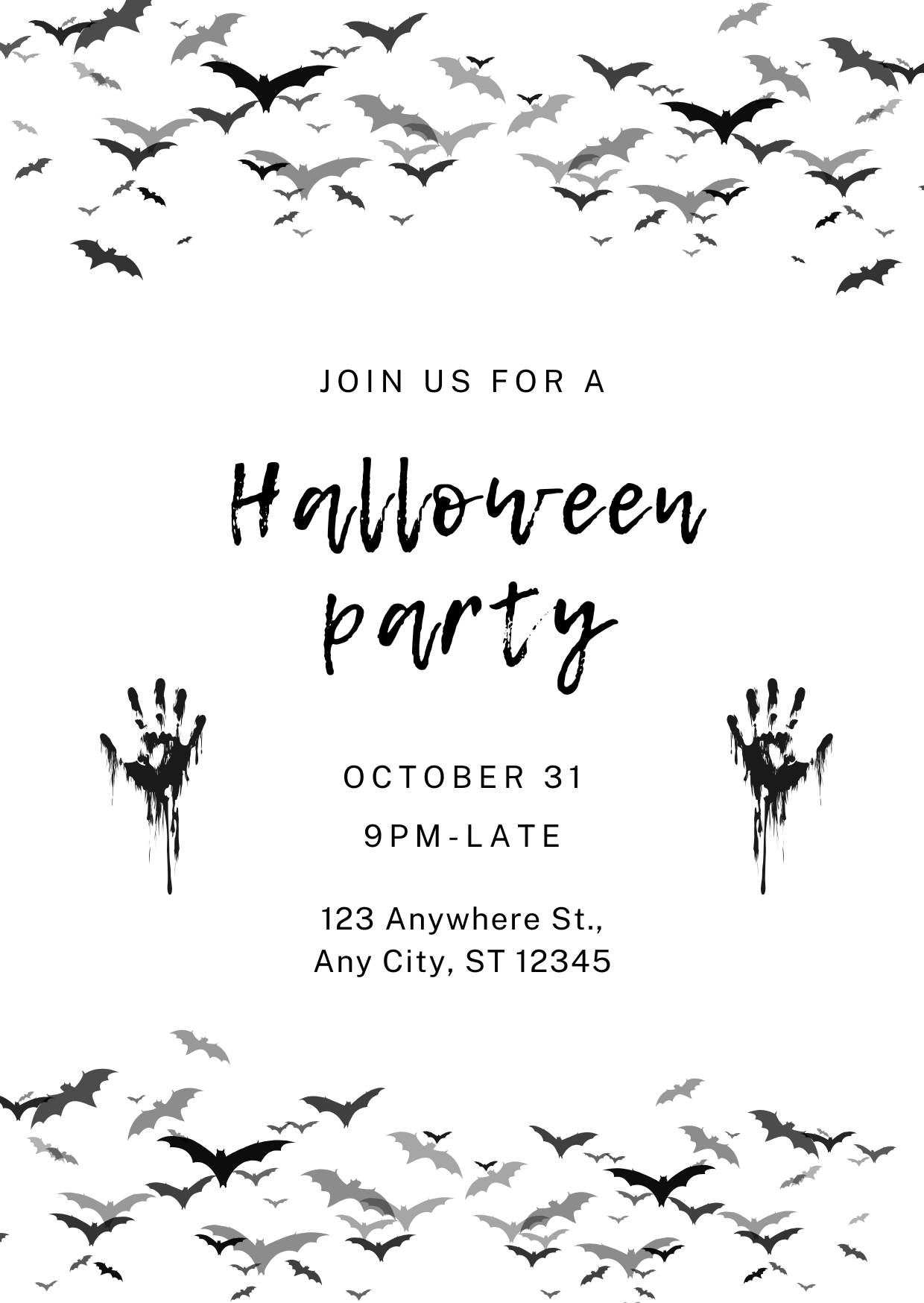 Personalised Halloween Invitation