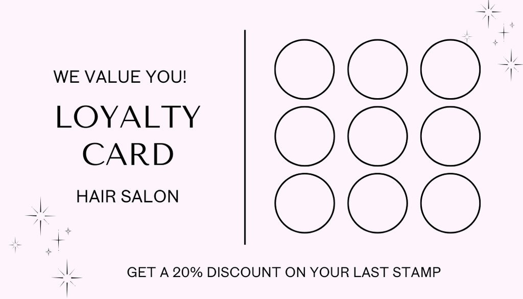 Personalised Light Pink Business Loyalty Card