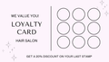 Personalised Light Pink Business Loyalty Card