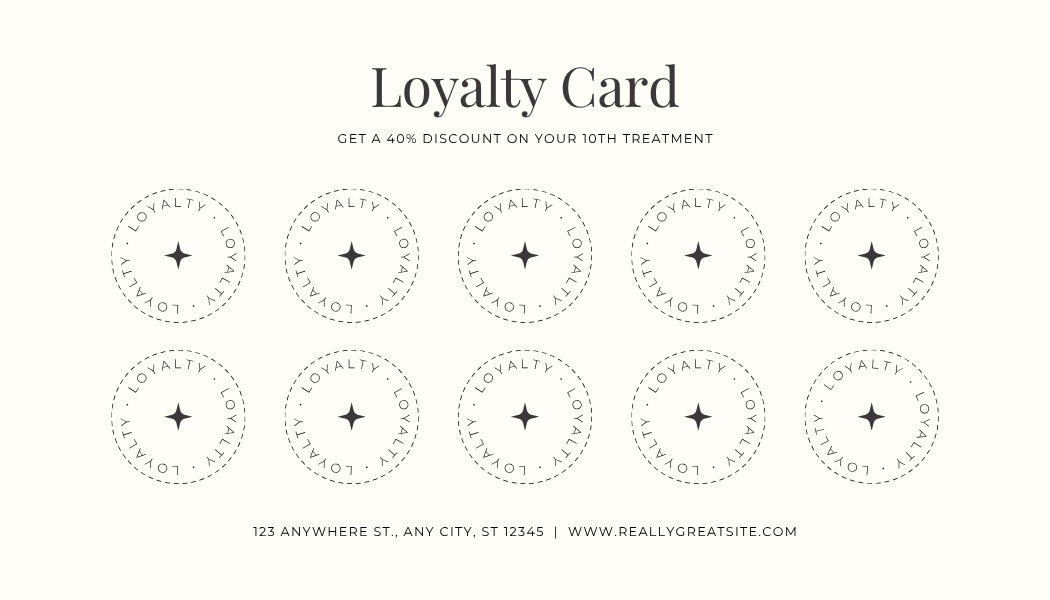 Personalised Business Loyalty Card