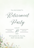 Personalised Retirement Invitation
