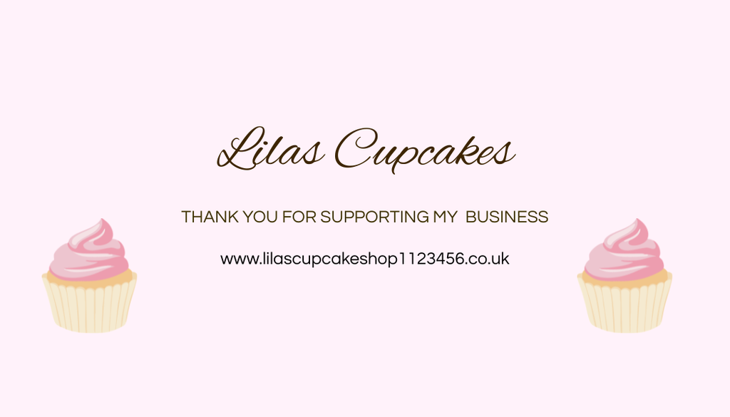 Personalised Cupcake Theme Business Appreciation Card