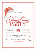 Personalised Modern Christmas Invitation